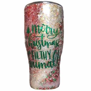 Christmas Glitter Tumbler
